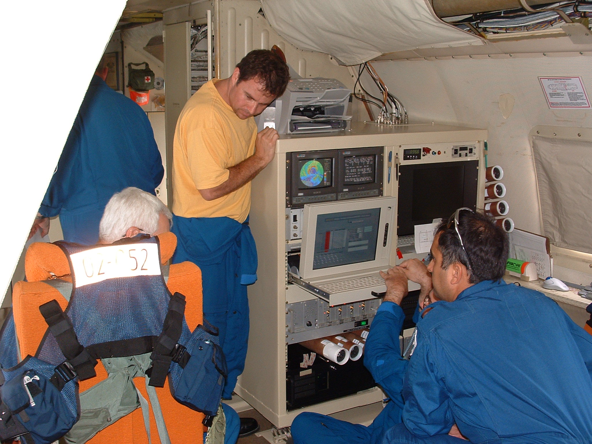 onboard NOAA P3