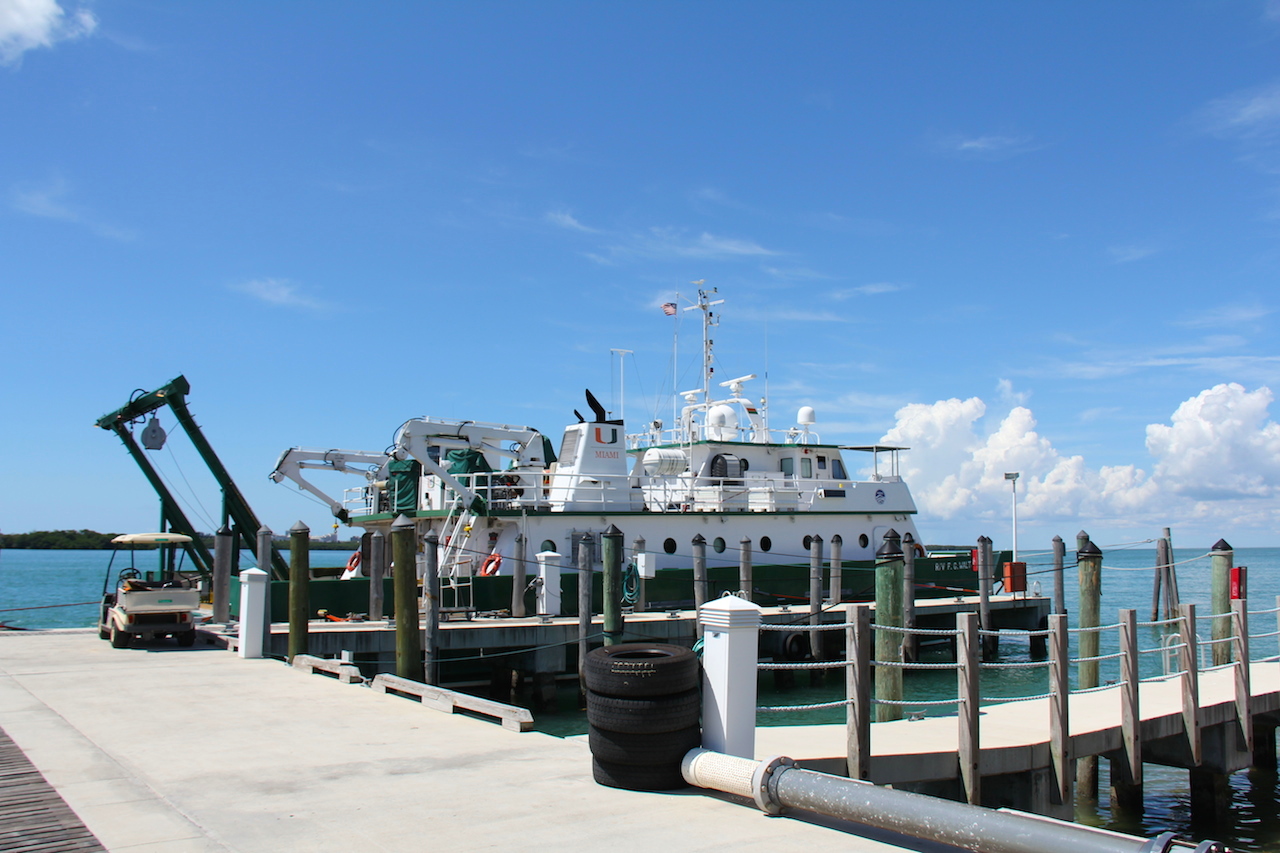 The R/V F.G. Walton Smith docked in Miami. Image credit: NOAA