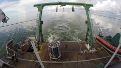 The deck of the R/V Walton Smith, between sampling stations in the Gulf of Mexico. Image credit: NOAA