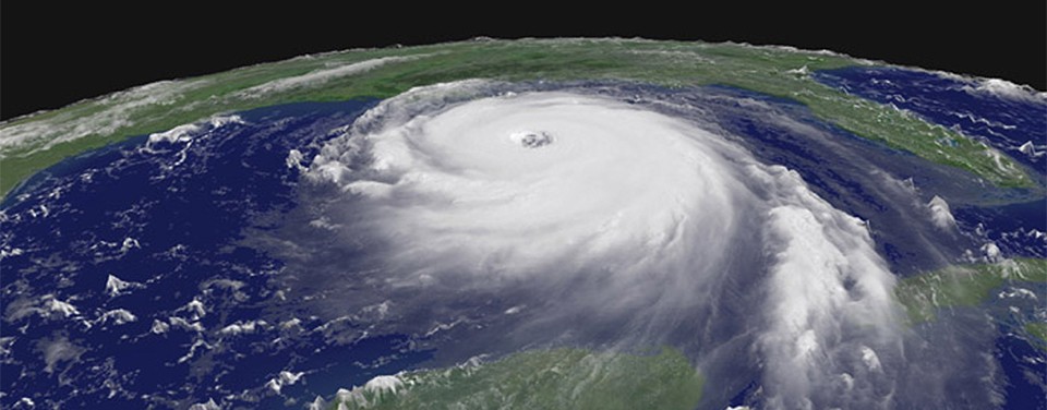El huracán Katrina desde el espacio