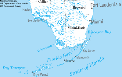 [South Florida locations map]