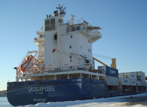 A picture of the Volunteer Observing Ship M/V Skogafoss