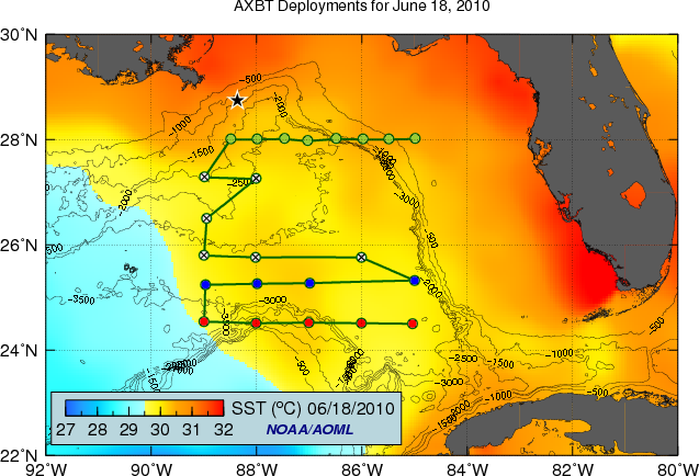 AXBT Deployments for June 18, 2010