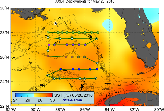 AXBT Deployments for May 28, 2010