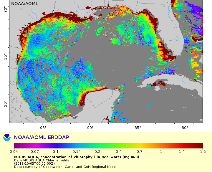 Chlorophyll Charts Noaa