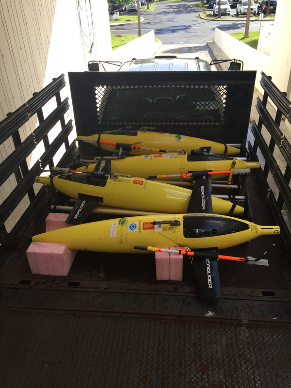 Glider deployments off Puerto Rico, July 2018