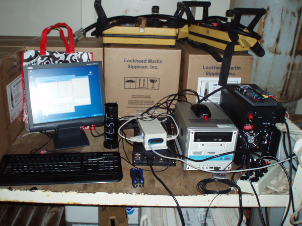 AX18 - M/V Progress Ace, May 2013: Equipment setup