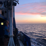 Alyssa and Austin at Sunset. Photo Credit Kelly Montero, NOAA.