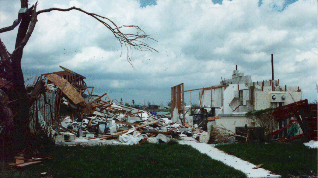 Andrew aftermath: The Naranja Lakes condominium community near Homestead, Florida. Image credit: NOAA