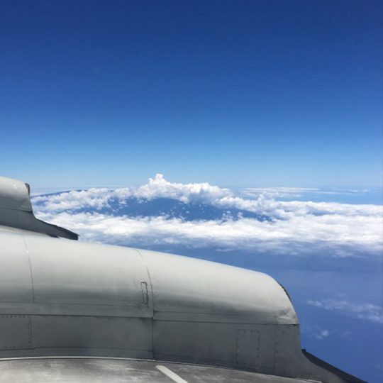 Image of a Hurricane from the P-3 Aircraft. Photo Credit: NOAA.