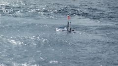 Un planeador de olas en el mar. Crédito de la imagen: Liquid Robotics