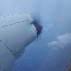 View out the window of the flying lab, Hurricane Matthew. Photo Credit: NOAA AOML.
