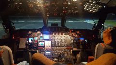 Cockpit of the flying lab. Photo Credit: NOAA.