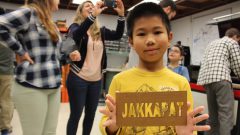 Each child received a laser-cut name tag. Image credit: NOAA
