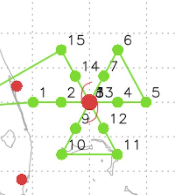 2023 Hurricane Field Program Butterfly: P-3 & G-IV Flight Pattern