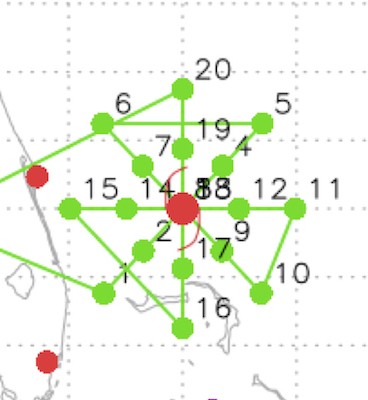 2023 Hurricane Field Program Rotated Figure 4: P-3 & G-IV Flight Pattern