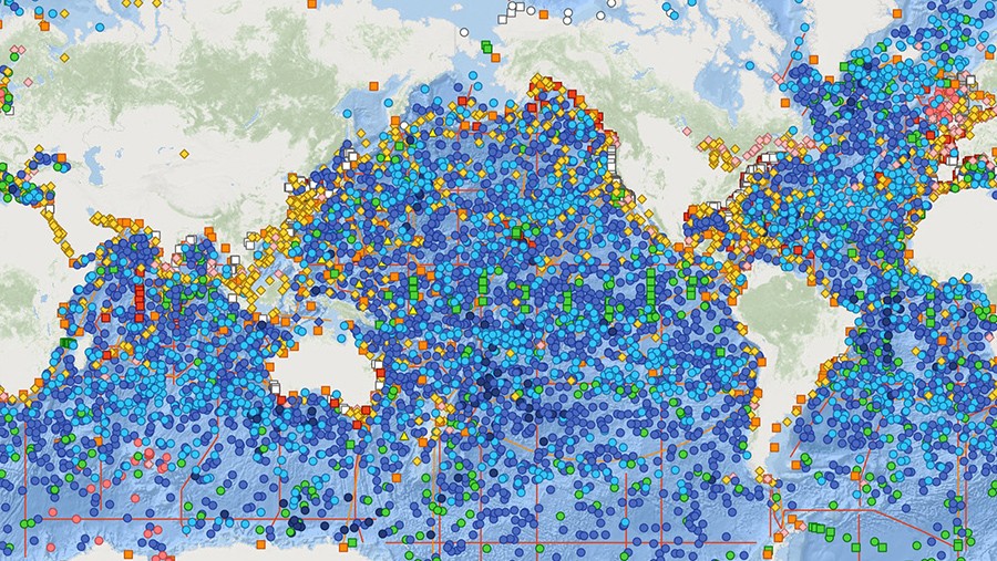 Global Ocean Observing System map.