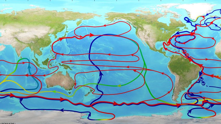 Meridional Overturning Circulation schematic