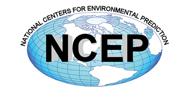 National Centers for Environmental Prediction logo.