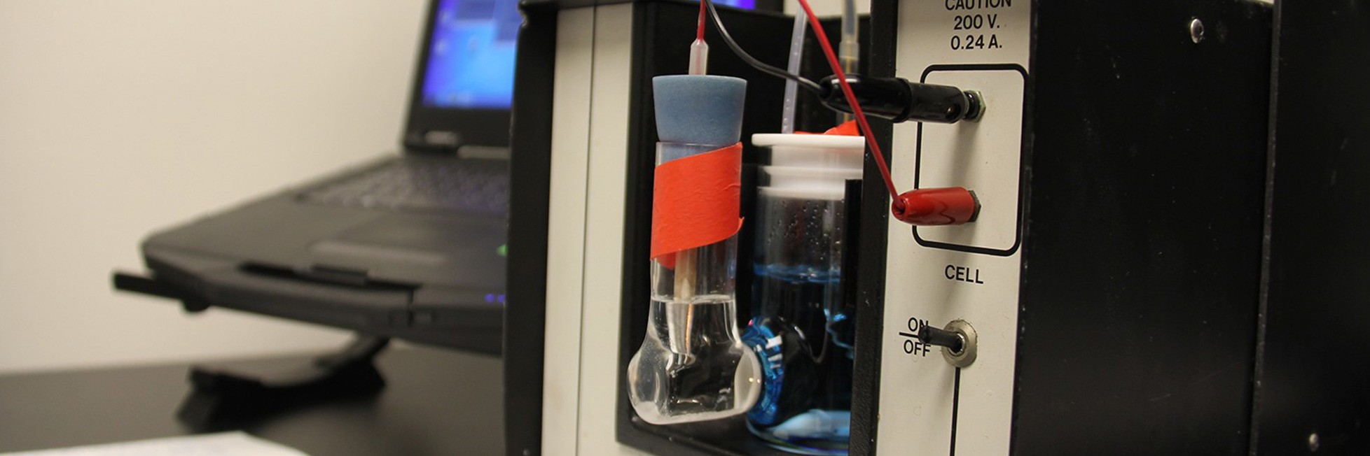 Carbon researchers from the ocean chemistry & ecosystems division use coulometric instrumentation to measure total alkalinity and dissolved inorganic carbon