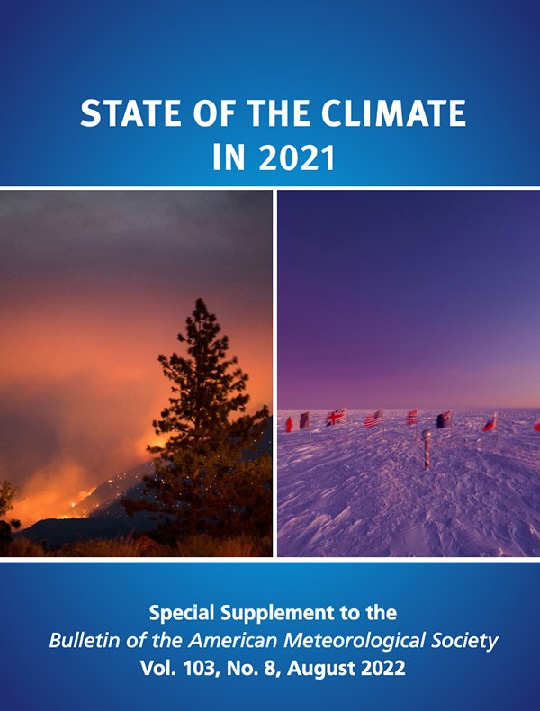 First page of the State of the Climate Report 2021