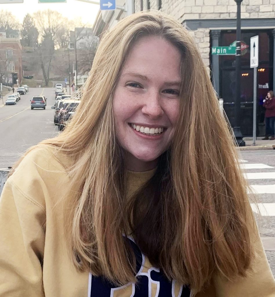 Color Portrait of Alison MacLeod on a City Street.