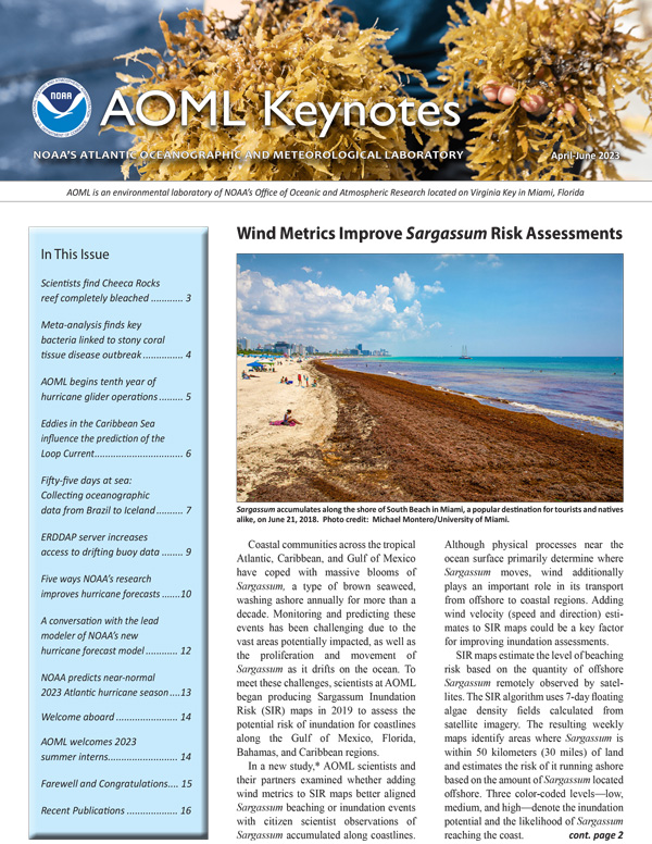 Front page of the April-June 2023 Keynotes Issue. Clicking on it will take you to a pdf of the full issue.