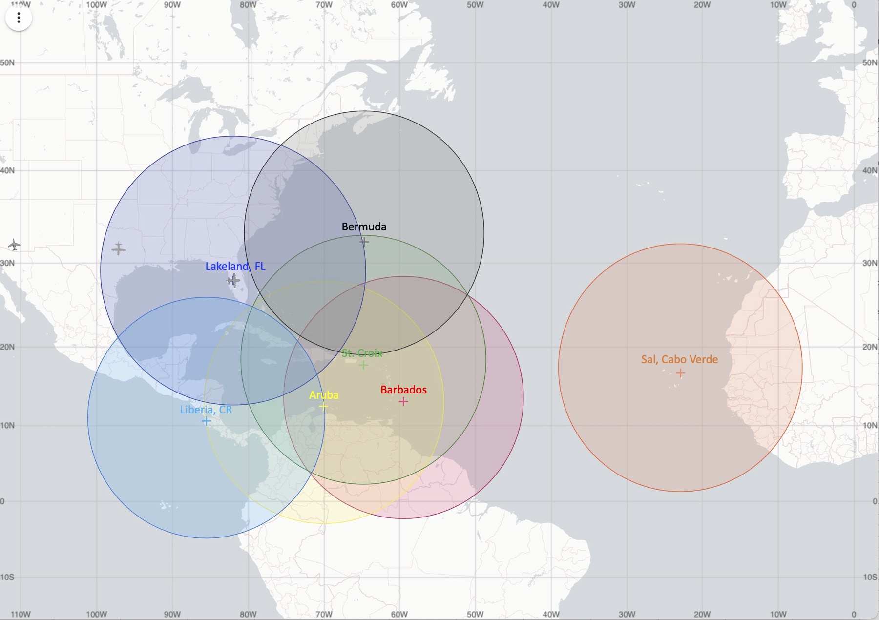 P-3 Aircraft operational rings for the 2024 season