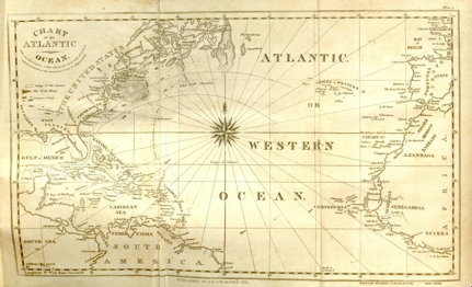 Redfield's reconstruction of the track of an 1830 hurricane