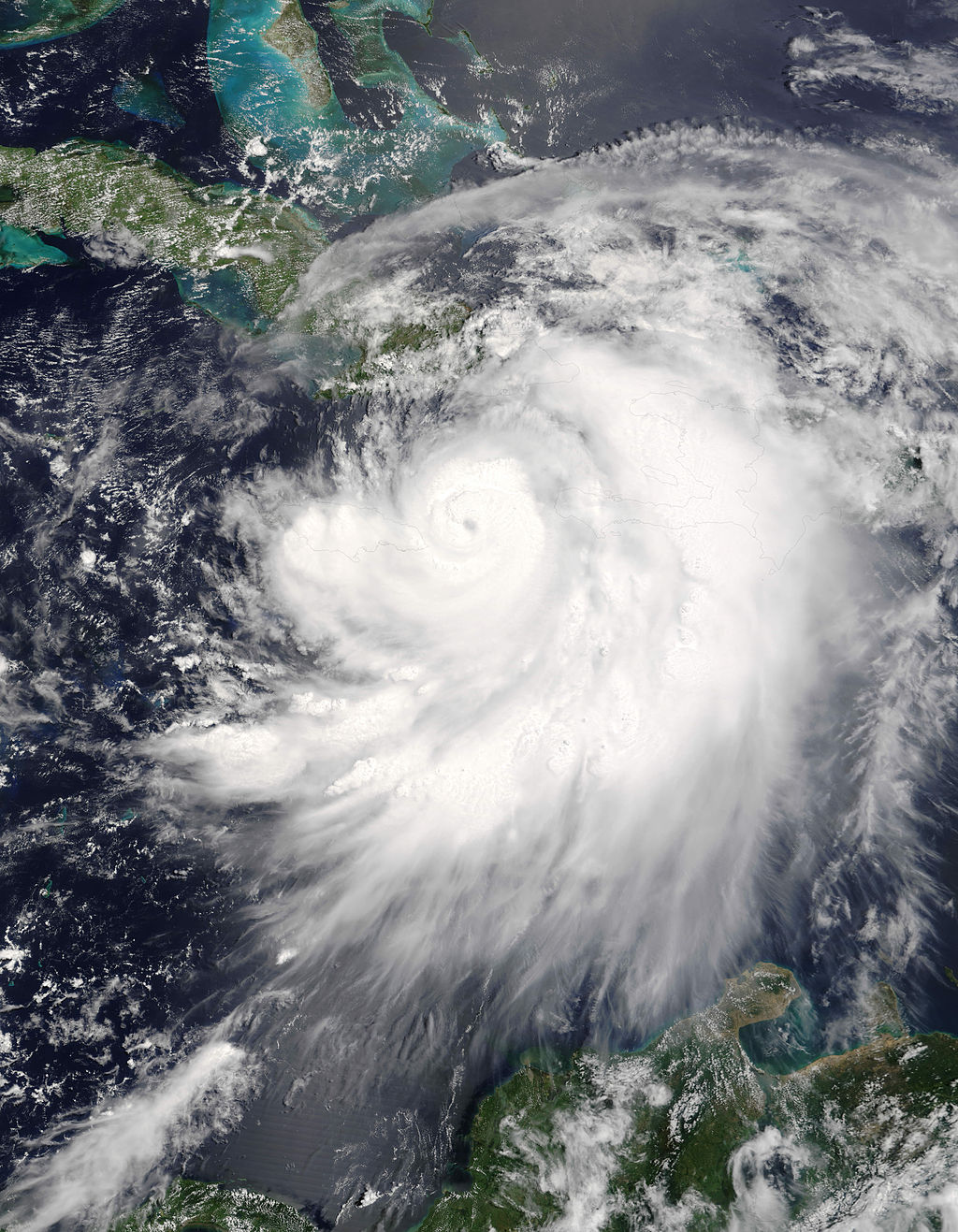 Hurricane Dennis on July 7th (NASA)