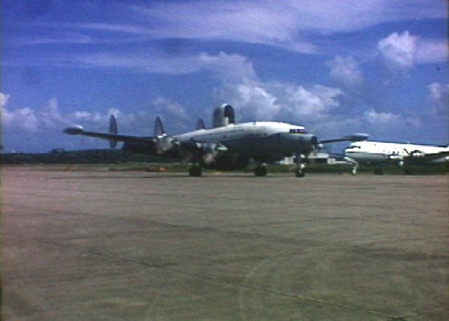 US Navy Hurricane Hunter C-121 Super Connie participating in Project STORMFURY.